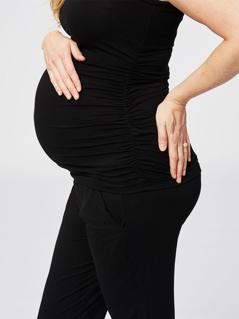 ruched maternity tank