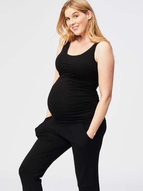 ruched maternity tank