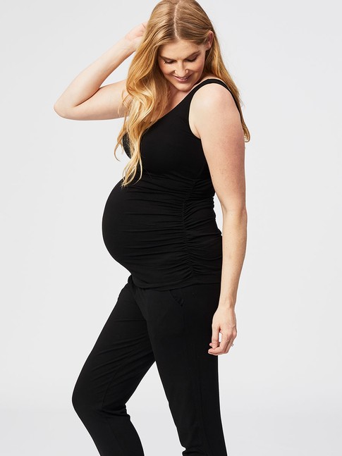 ruched maternity tank