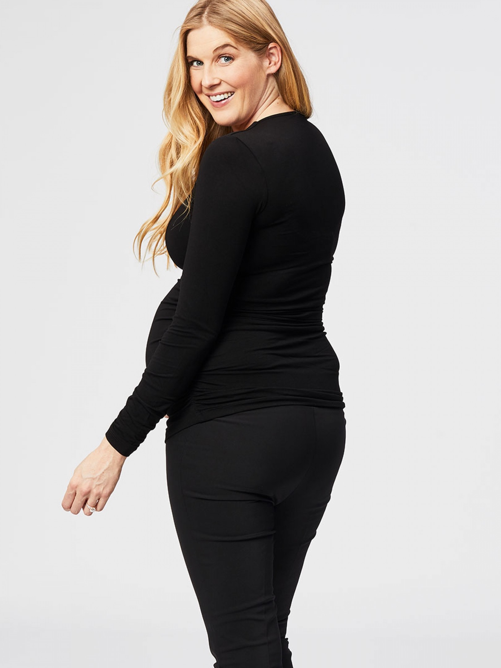 maternity scoop top