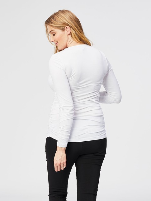 maternity scoop top