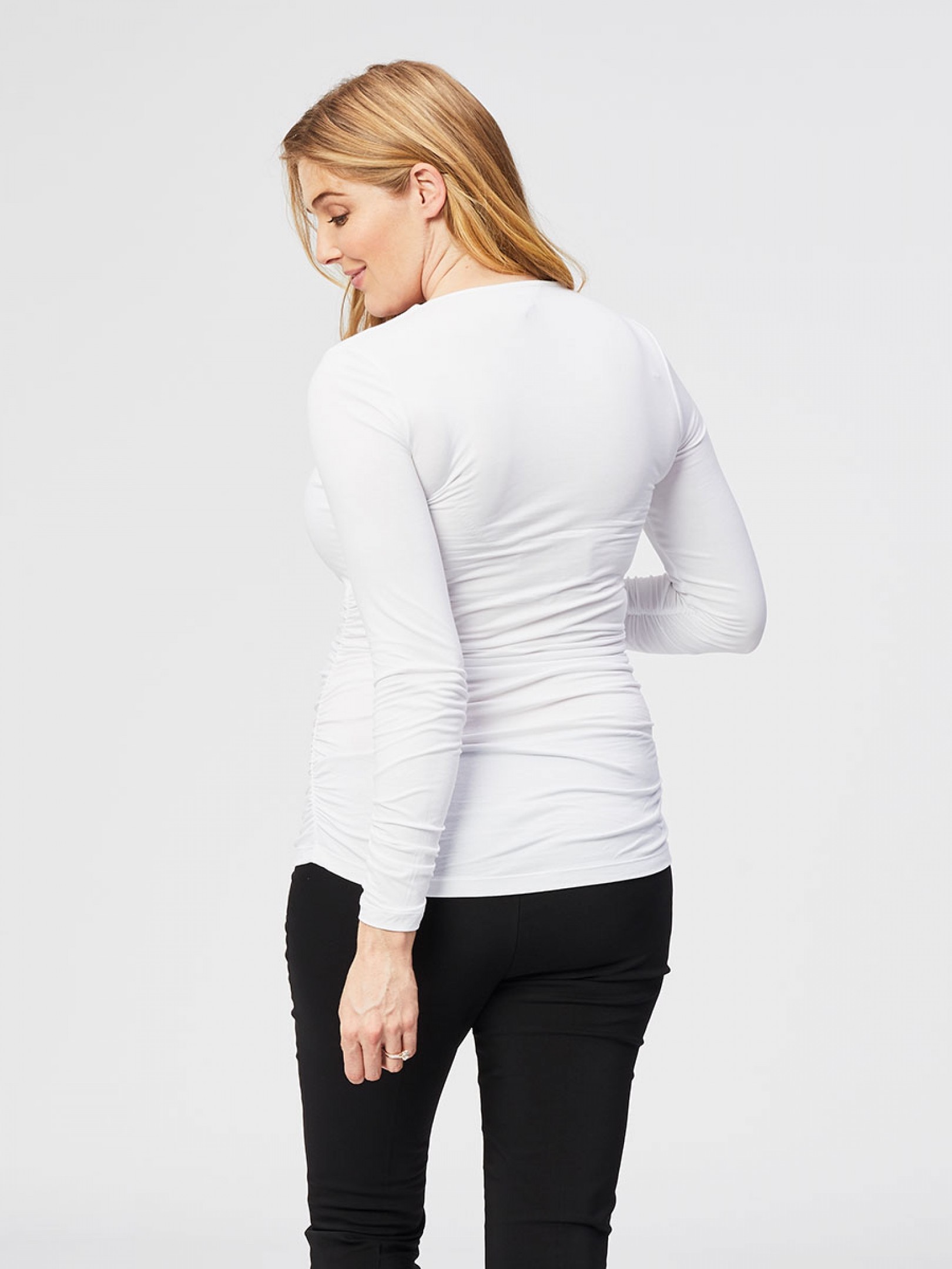 maternity scoop top