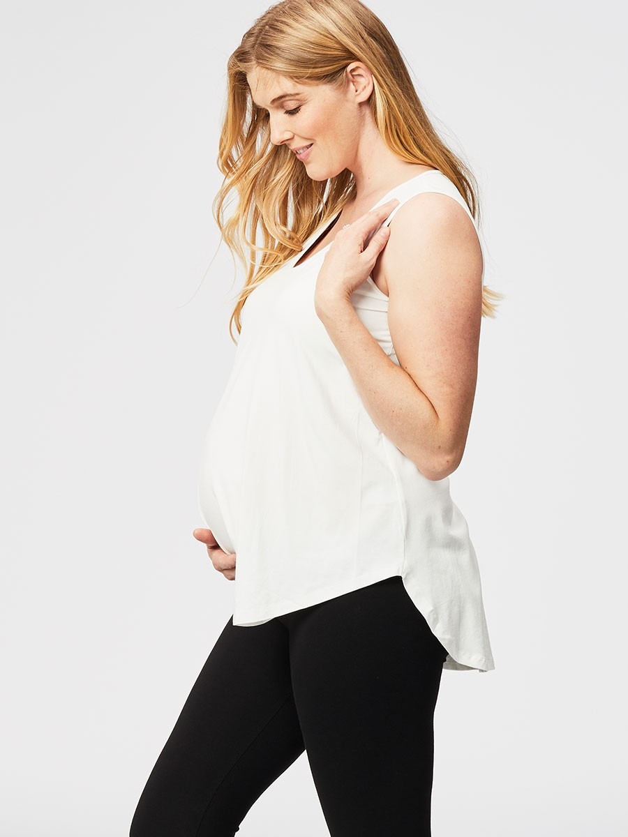 Maternity Round Neck Tank Top - Nude – ANGEL MATERNITY