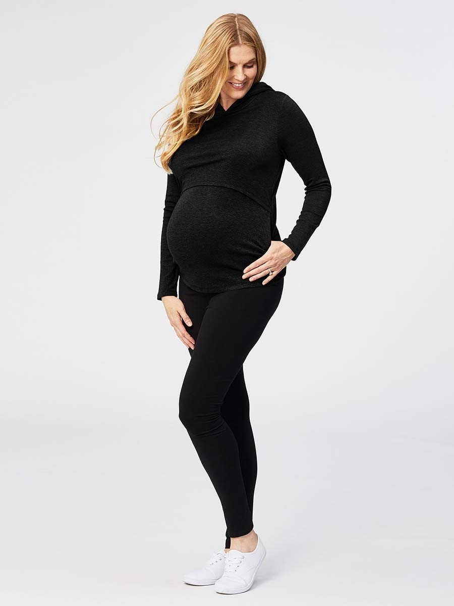 Modal Blend Cream Maternity & Nursing Hoodie