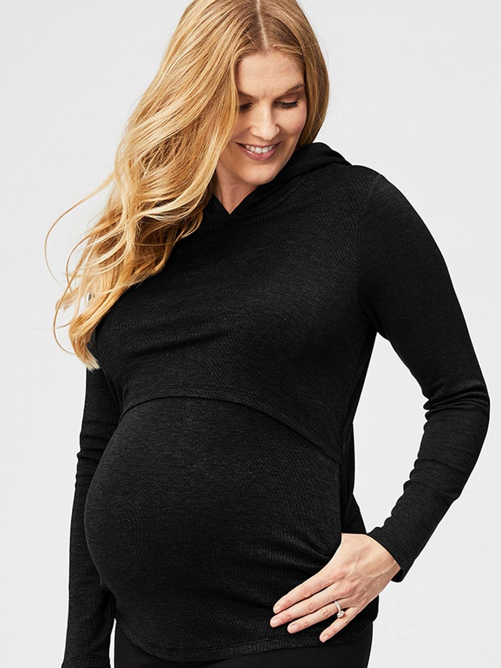Ingrid & Isabel Seamless Maternity Cami, Comfortable Pregnancy Tank Top,  Black, Womens Size XS/S at  Women's Clothing store