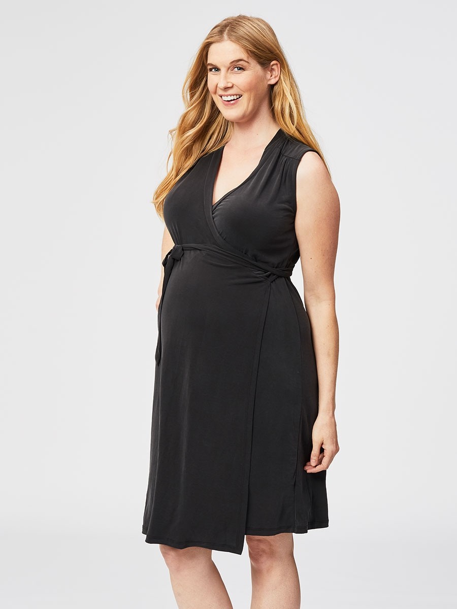 malt nursing wrap dress