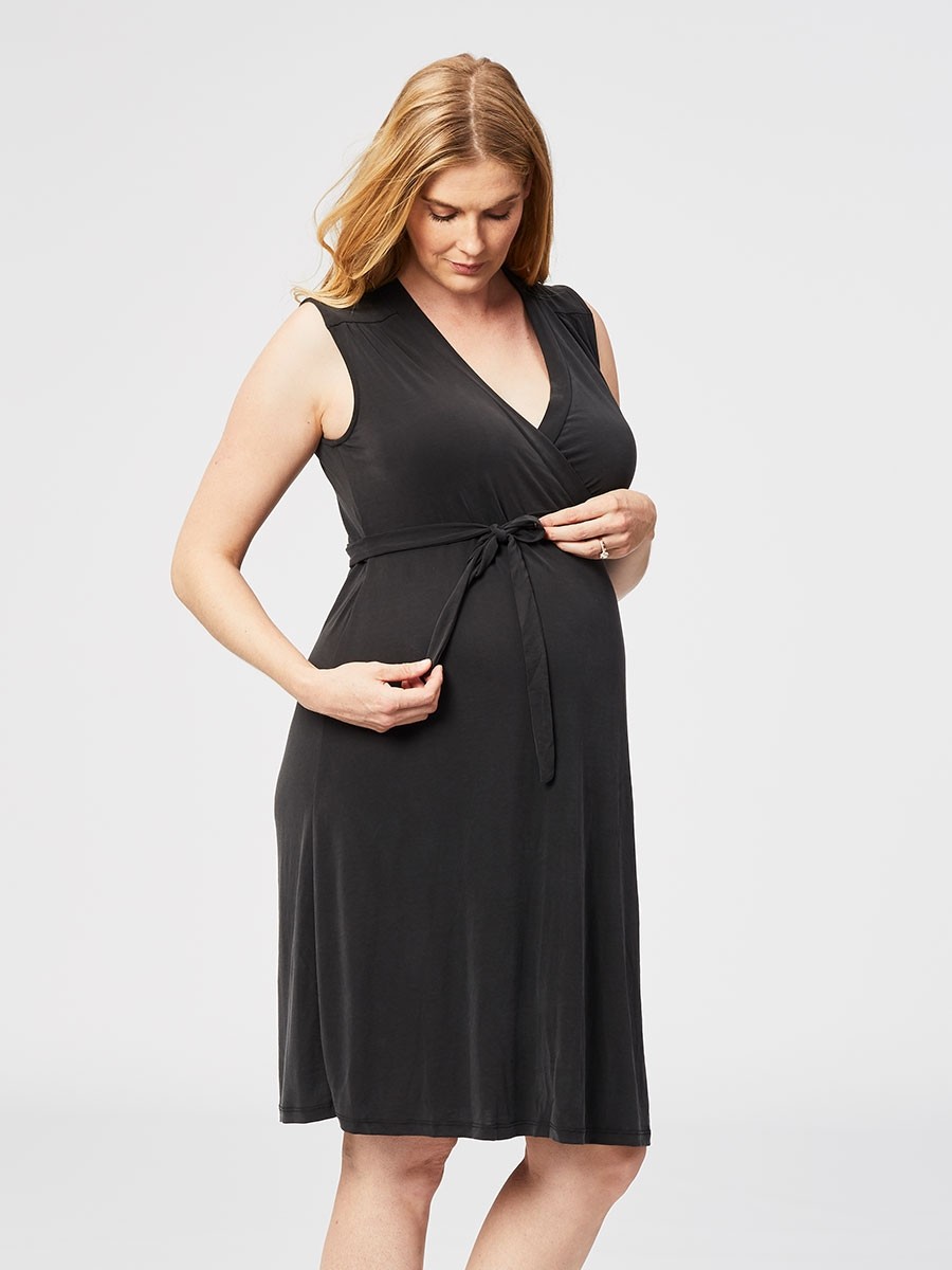 malt nursing wrap dress