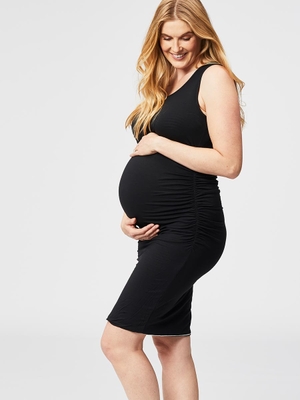 trifle reversible maternity dress - black stripe