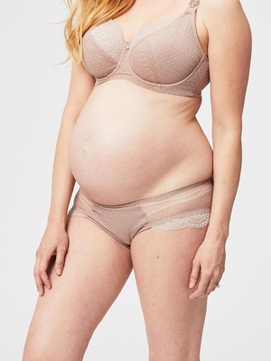 timtams lace brief - taupe