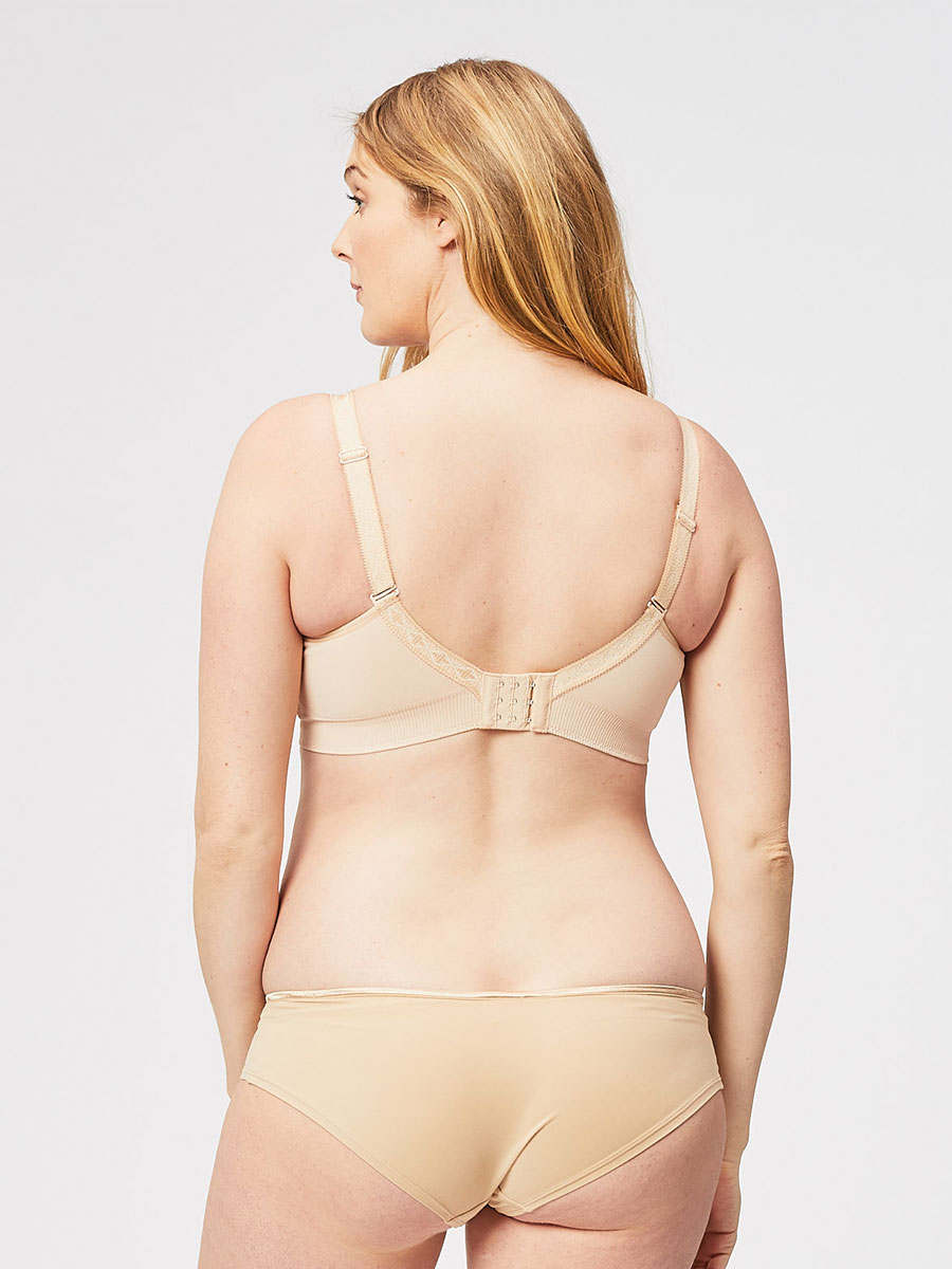 popping candy nursing bralette - nude