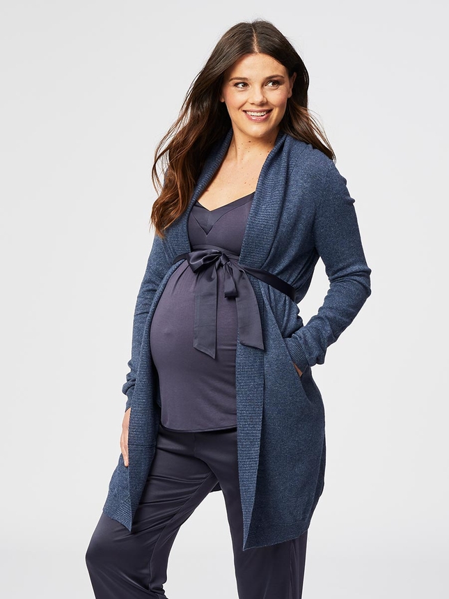 Gateau Maternity Robe - Charcoal