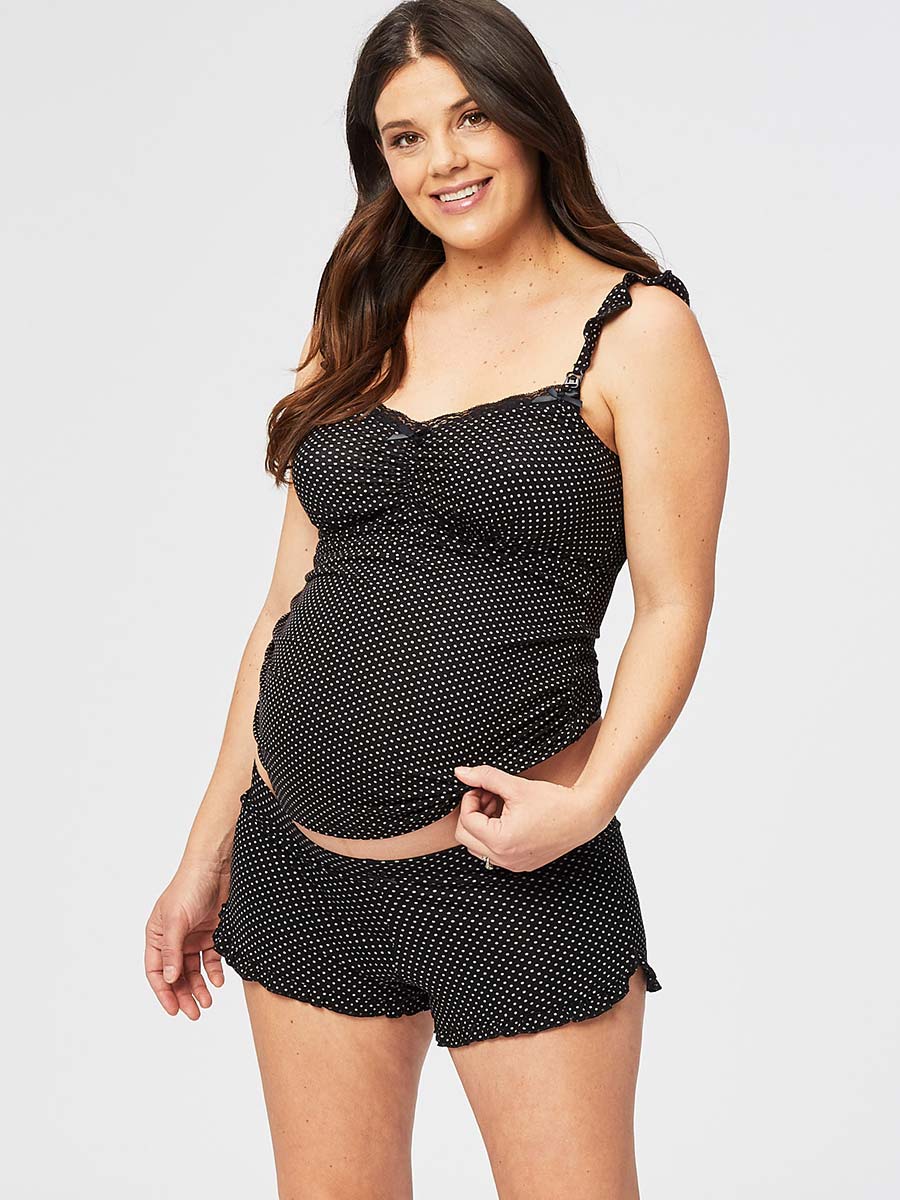 Choc Vanilla Maternity PJ Shorts