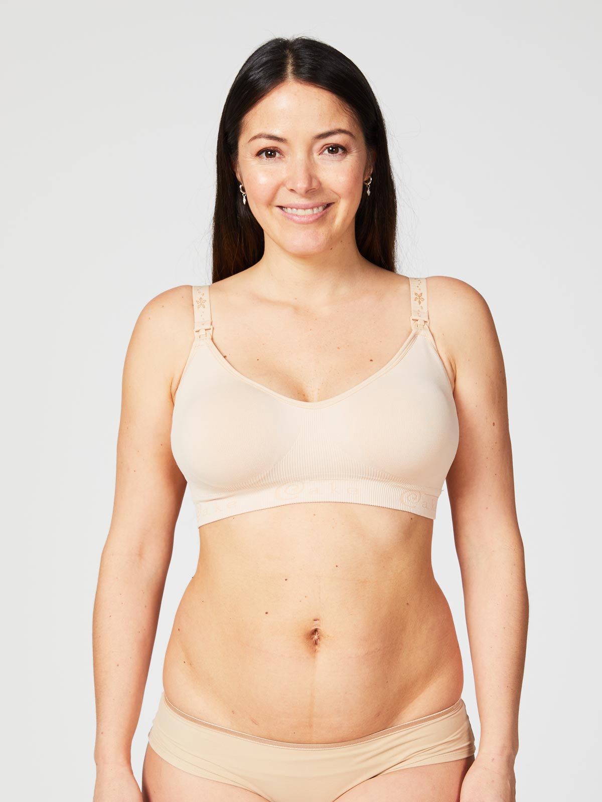 rock candy nursing bra - beige