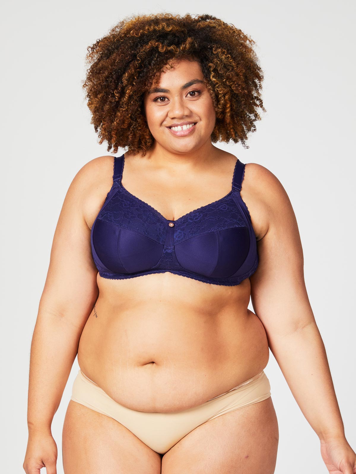 tea non wire nursing bra - blue