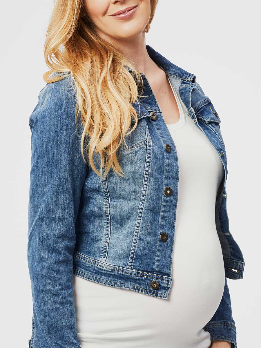 maternity denim jacket