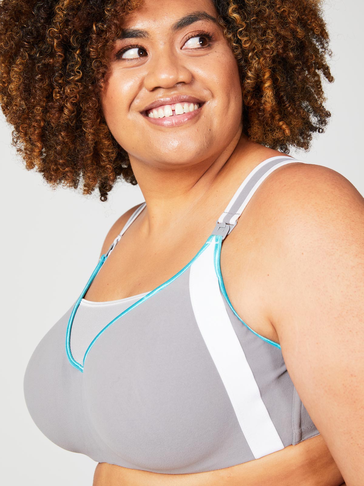 zest nursing sports bra last chance - grey