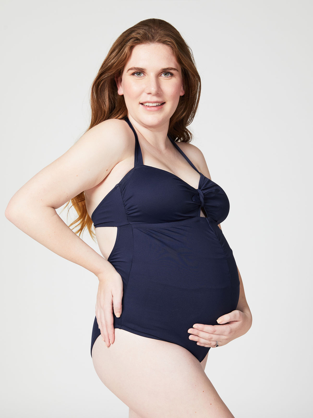Mineral Maternity Swimsuit (B-DD Cups) - Navy