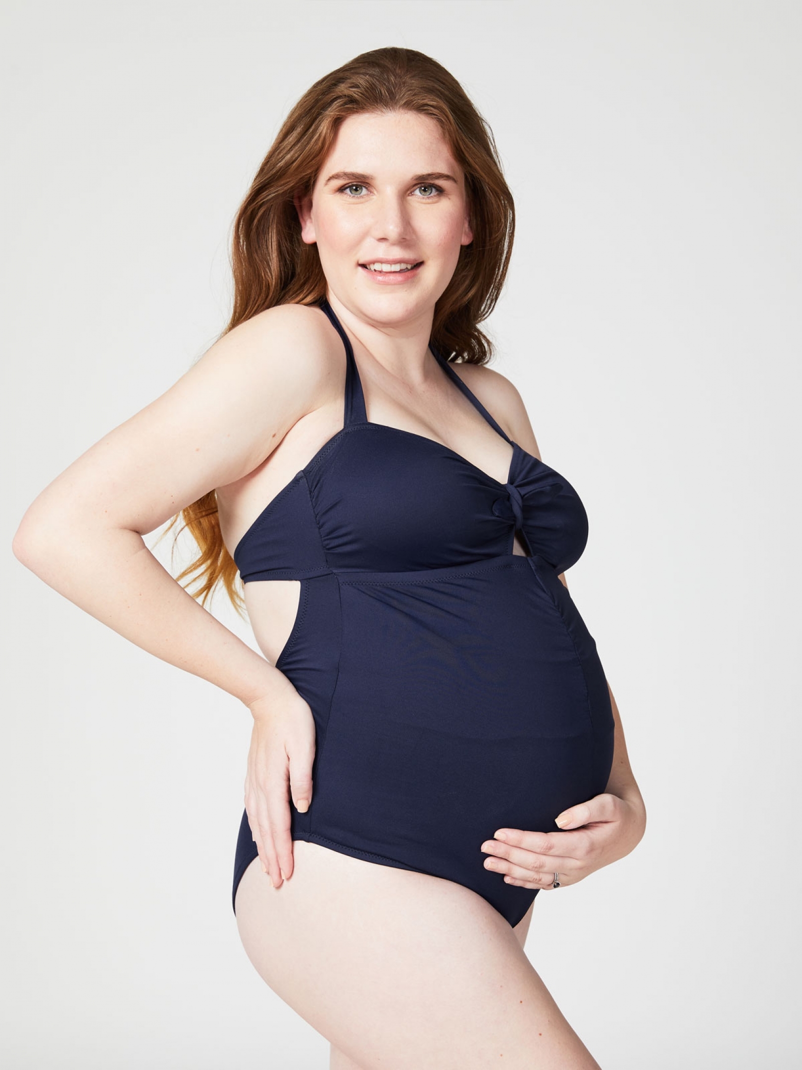 Mineral One-Piece Ruched Maternity Swimsuit | Cake Maternity