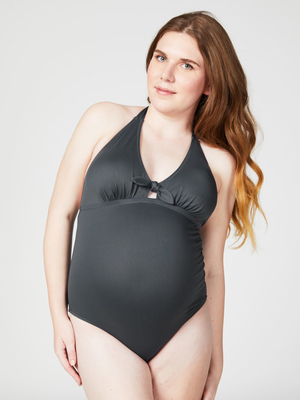tonic maternity swimsuit - charcoal