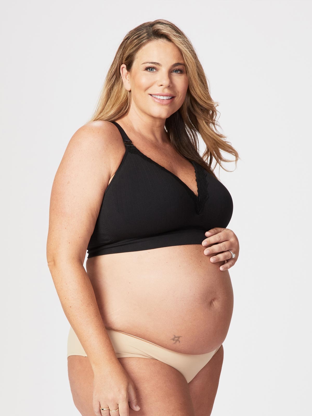 Maternity & Nursing Bra with Shape Memory, by CARRIWELL - beige, Maternity