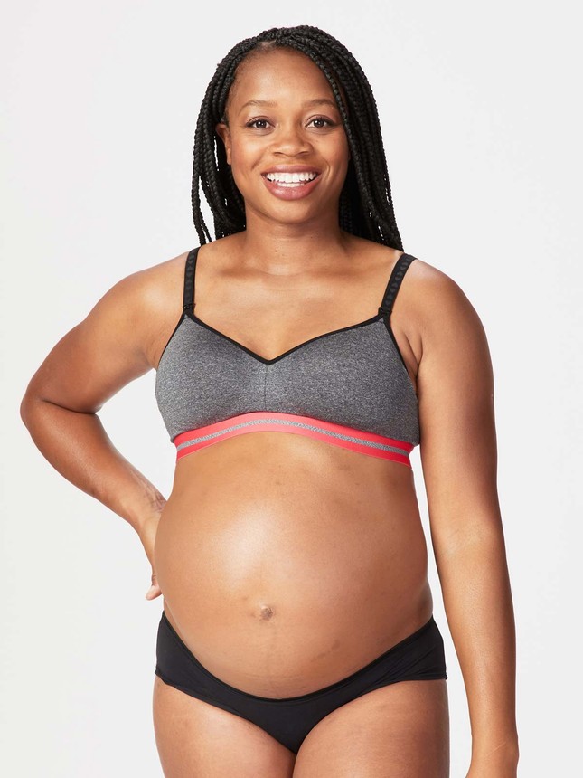 Maternity Grey Seamless Nursing Bra