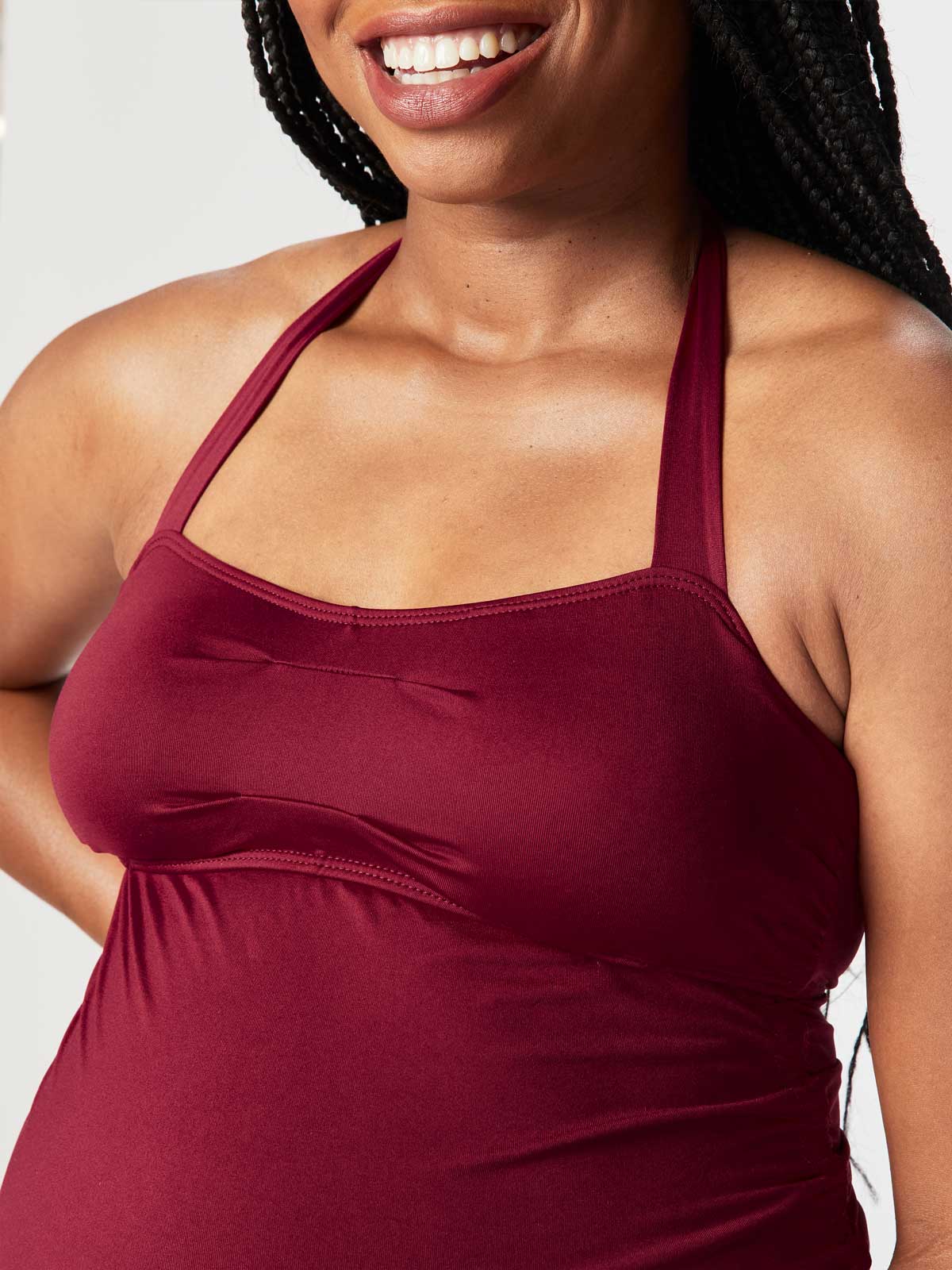 cordial tankini - burgundy