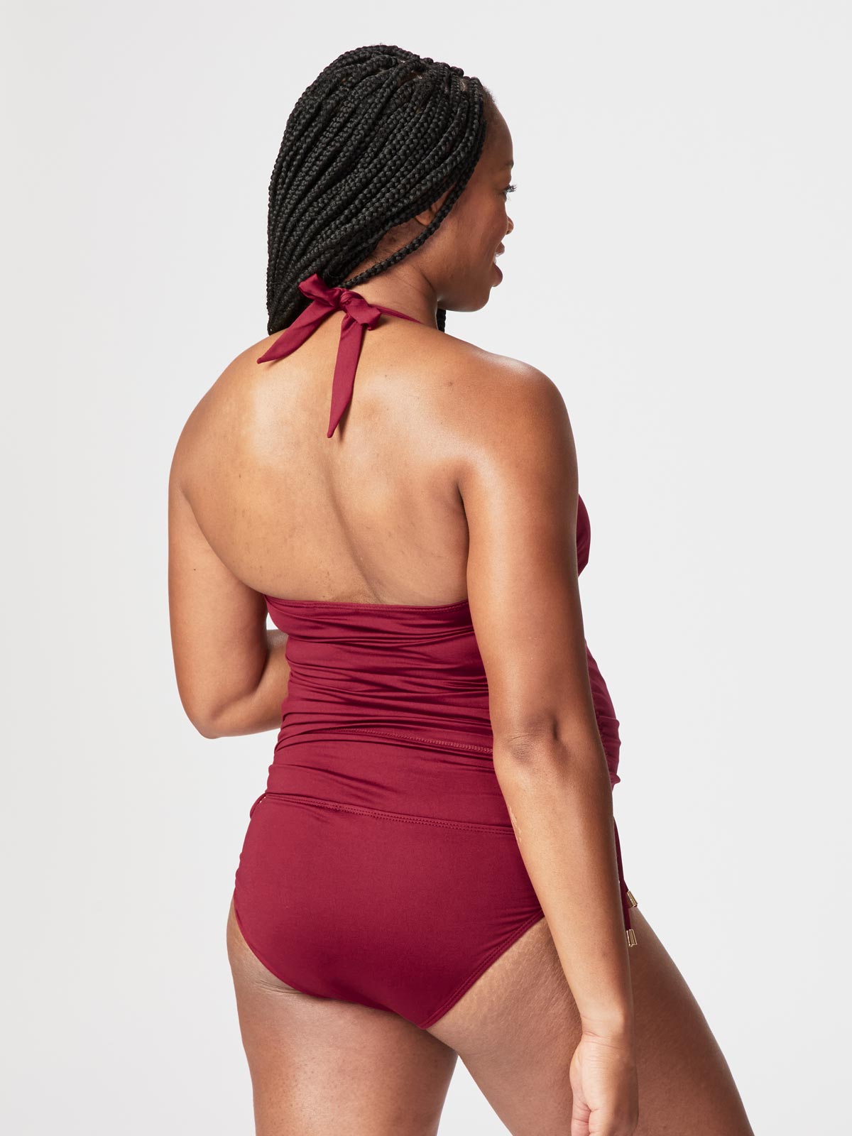 cordial tankini - burgundy