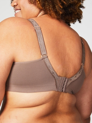 popping candy nursing bralette - cocoa