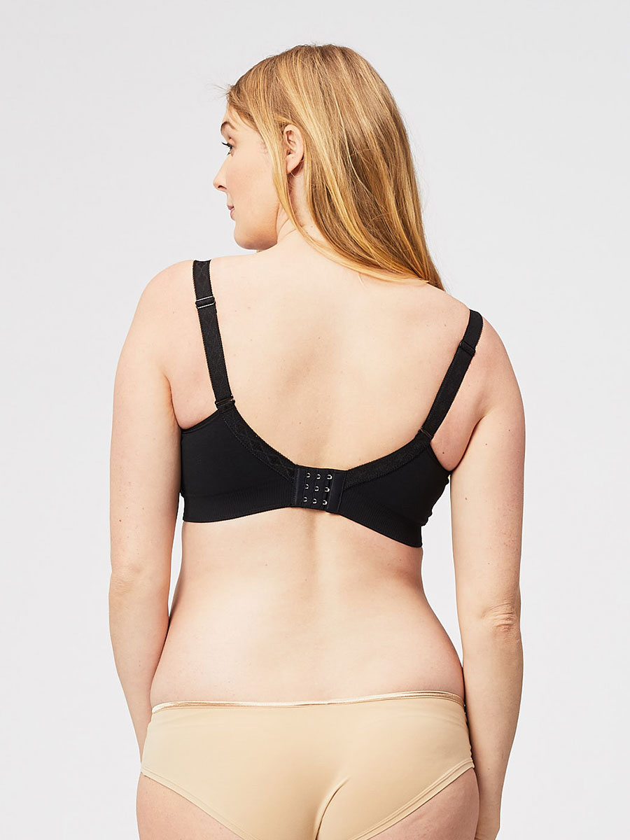 popping candy nursing bralette - black