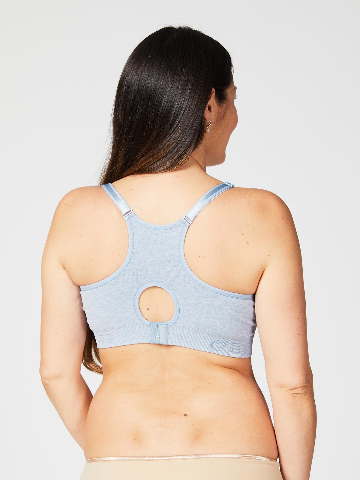 cotton candy sleep yoga bra - heather bl