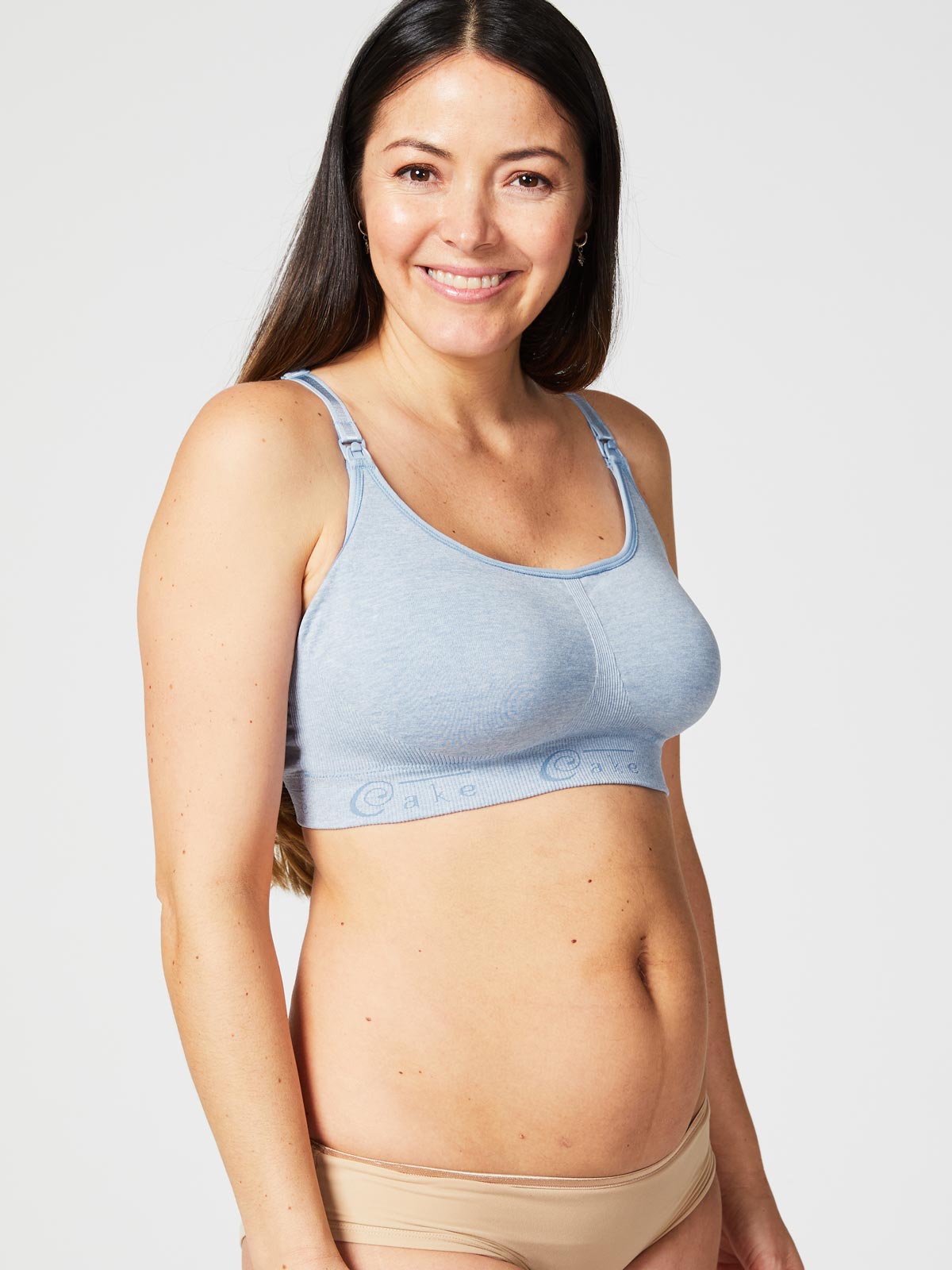 cotton candy sleep yoga bra - heather bl