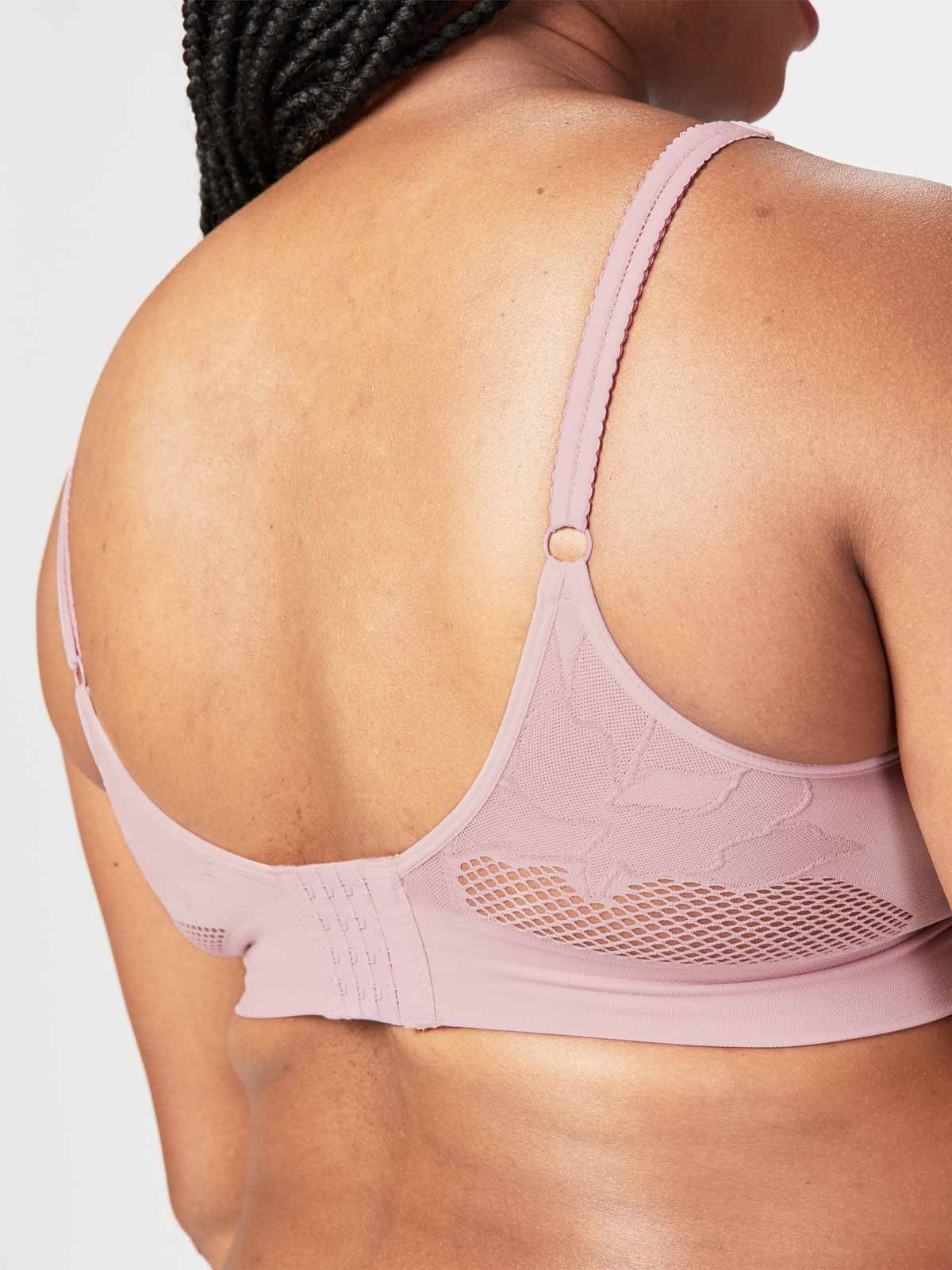freckles recycled nursing bra - mauve