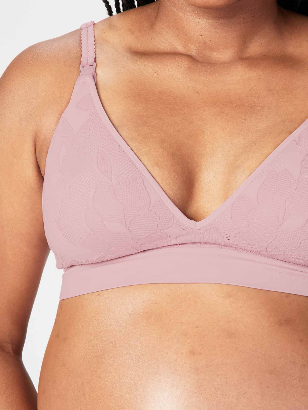 freckles recycled nursing bra - mauve