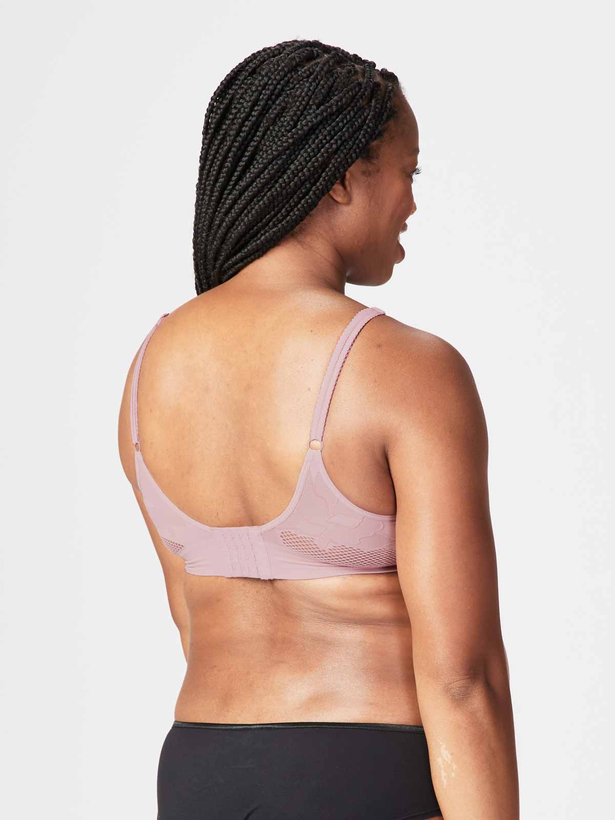 freckles recycled nursing bra - mauve