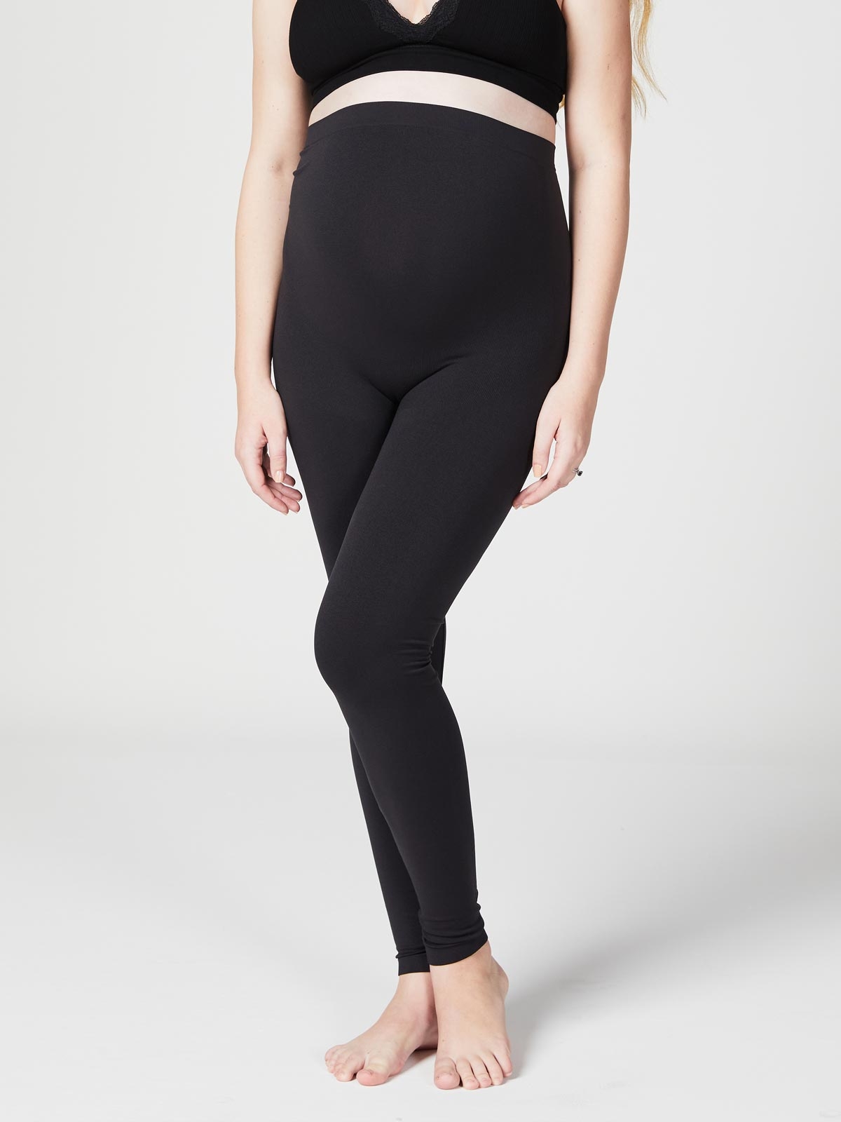  Womens Maternity Leggings Ultra-Soft Pregnancy Yoga Pants  Over The Bump Thermal Bottom Underwear Workout Leggings Navy M