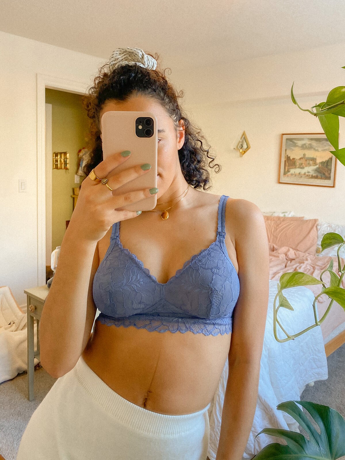 chantilly nursing bralette