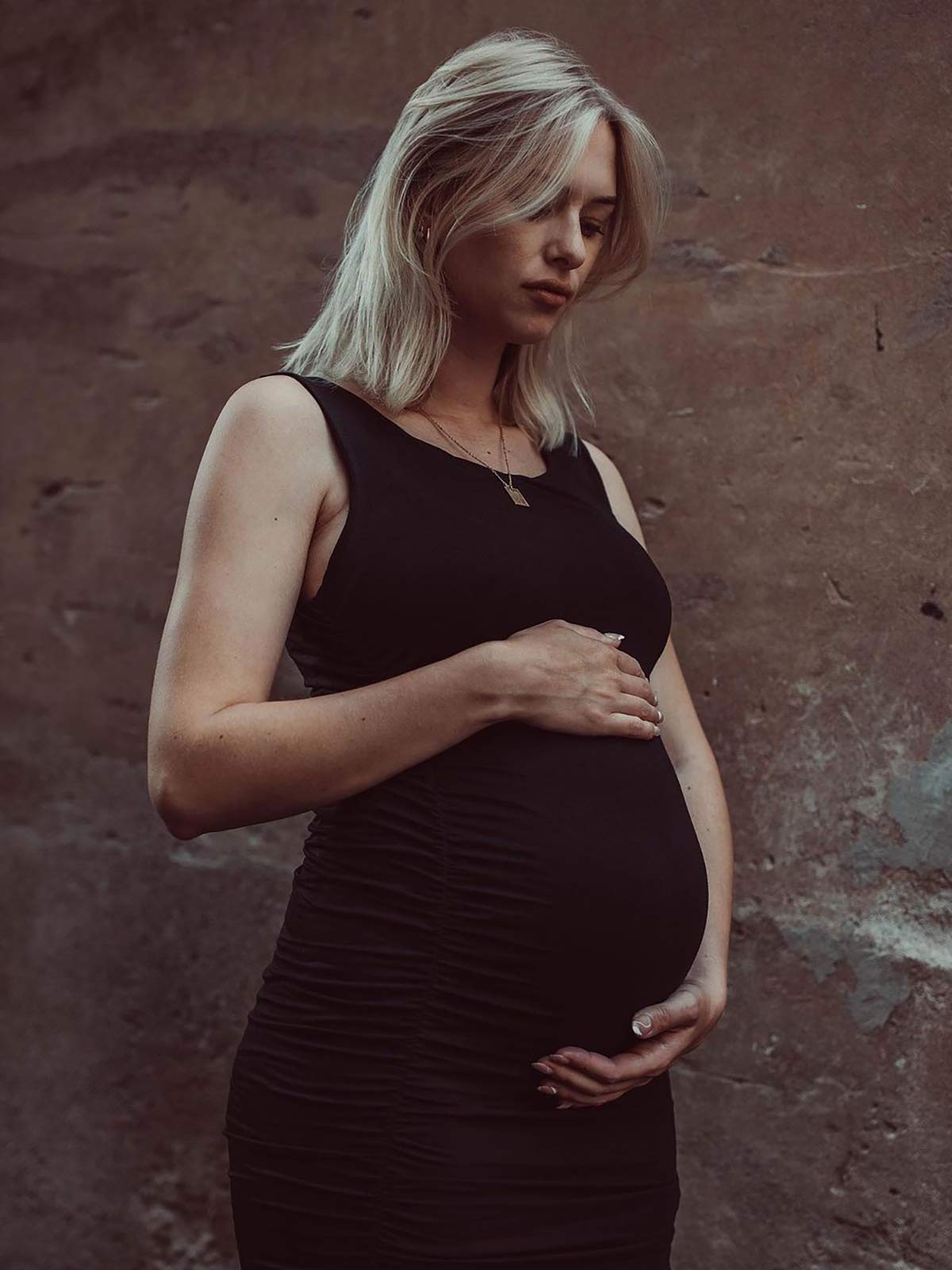 eclair maternity dress - black