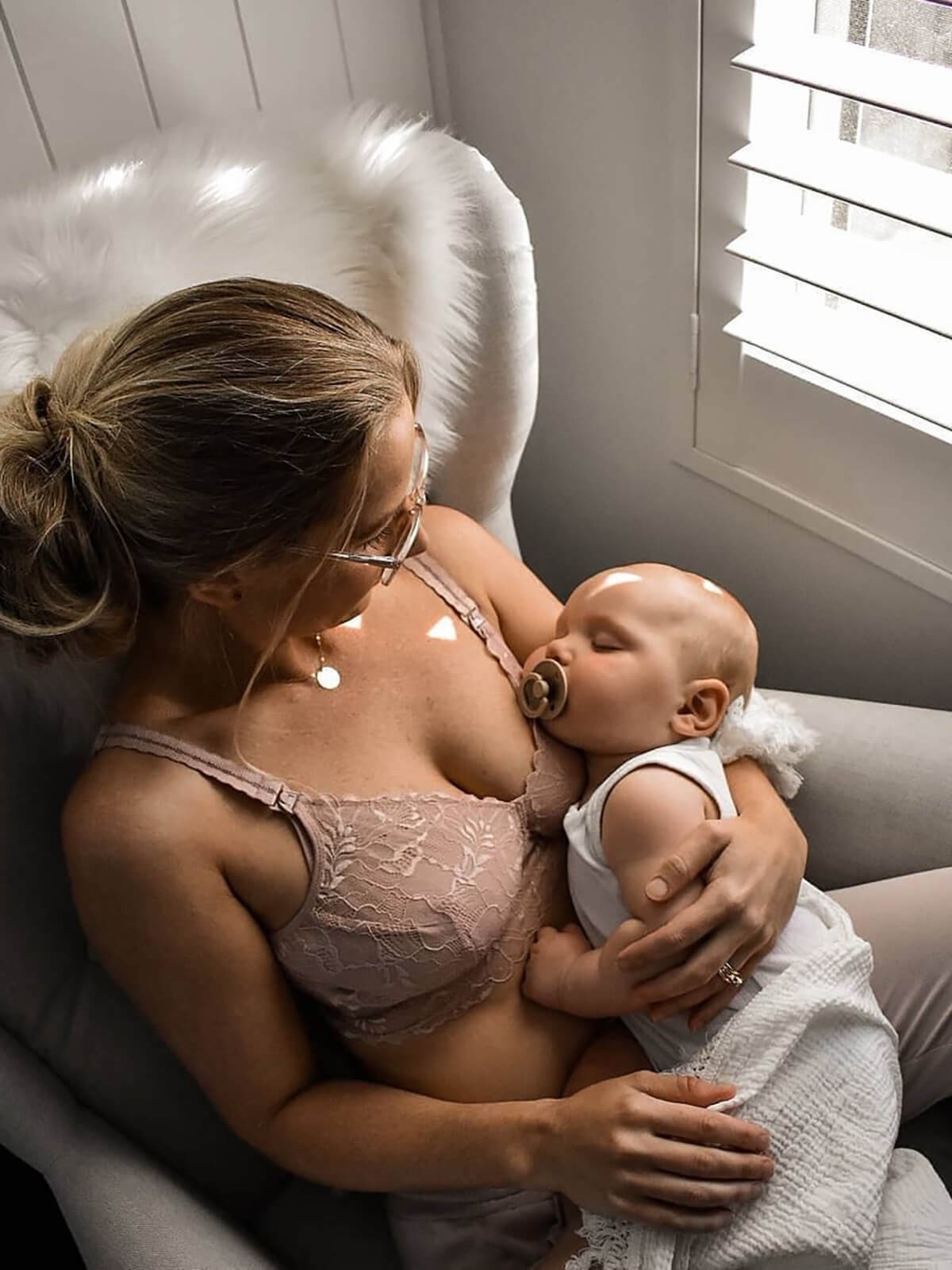 chantilly nursing bralette