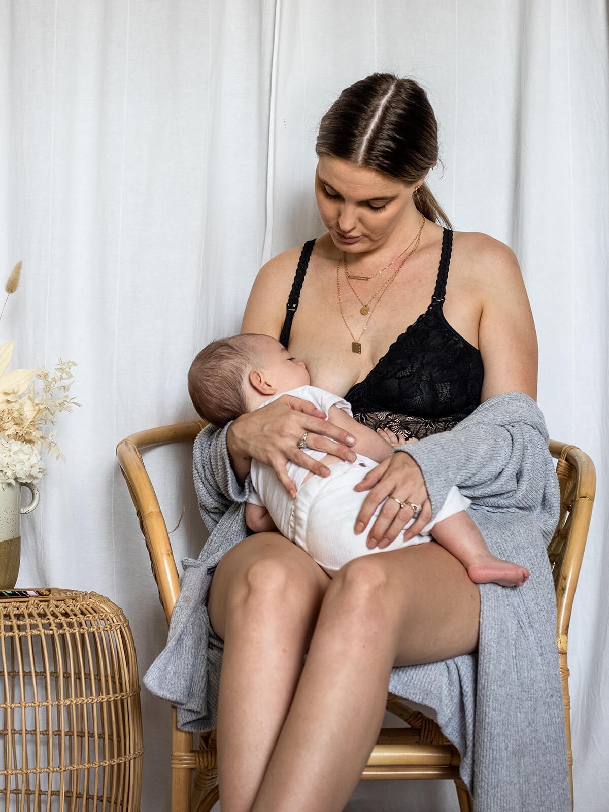 chantilly nursing bralette