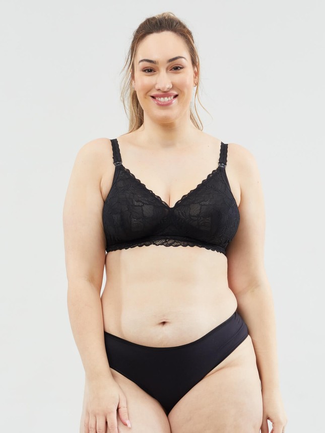 Chantilly Lace Maternity & Nursing Bralette - Blush