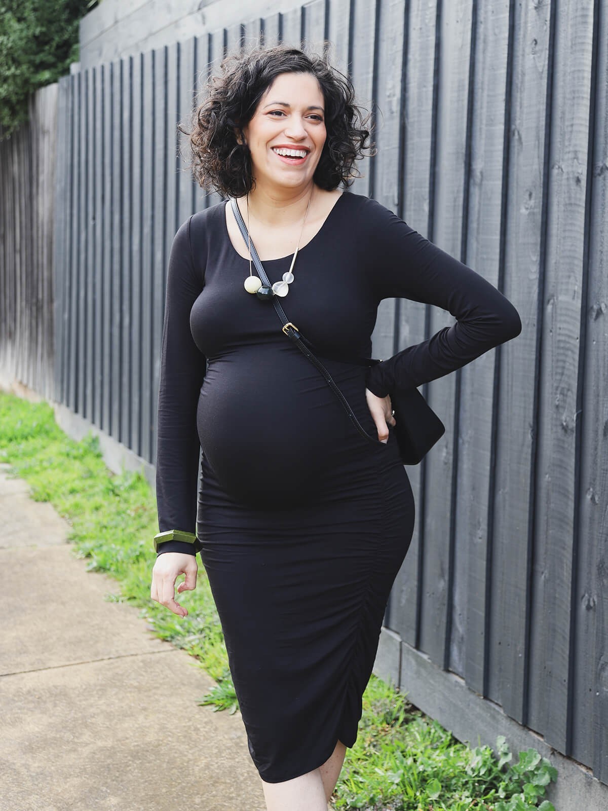 jam maternity dress - black