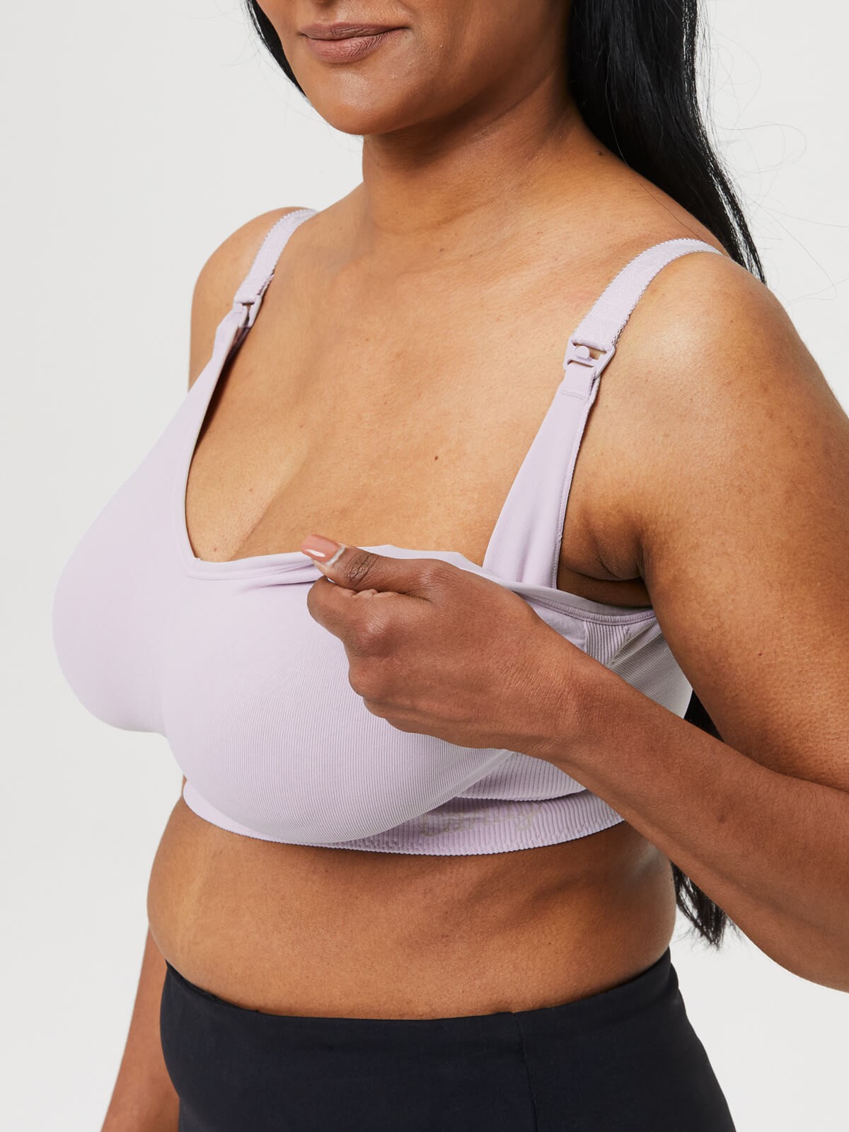 popping candy nursing bralette - lavender