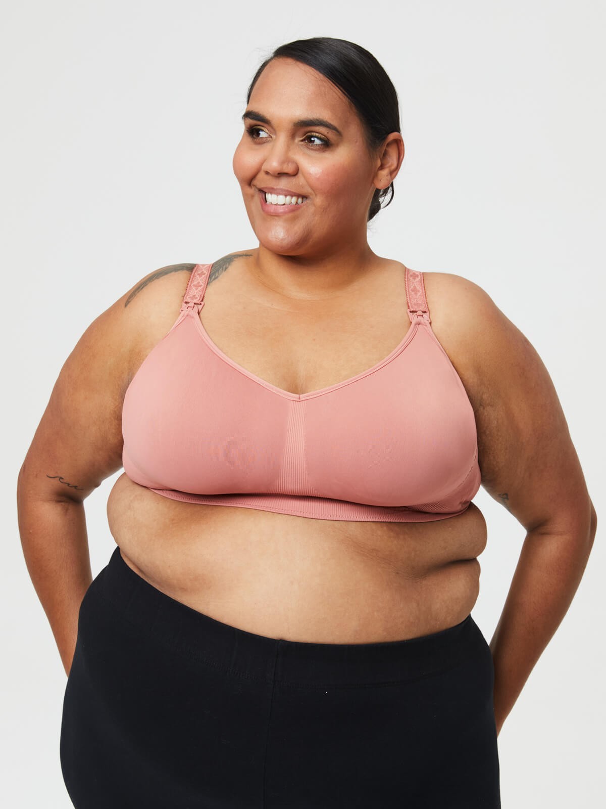 popping candy nursing bralette - rosewood