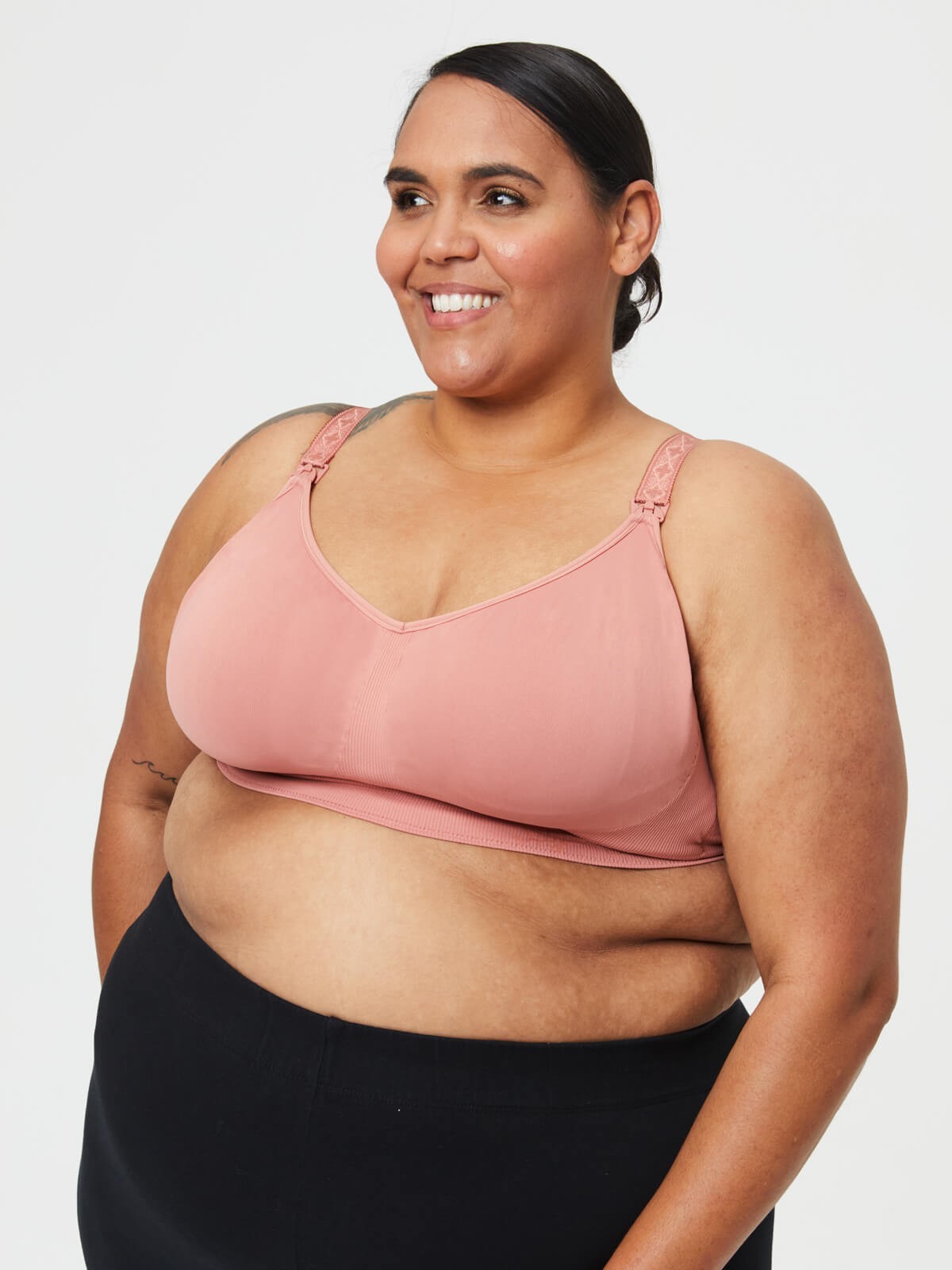 popping candy nursing bralette - rosewood
