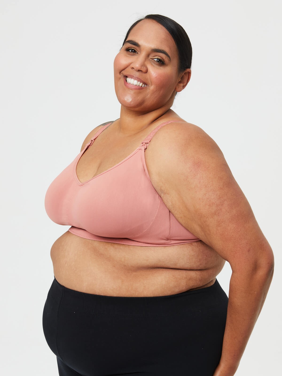 popping candy nursing bralette - rosewood
