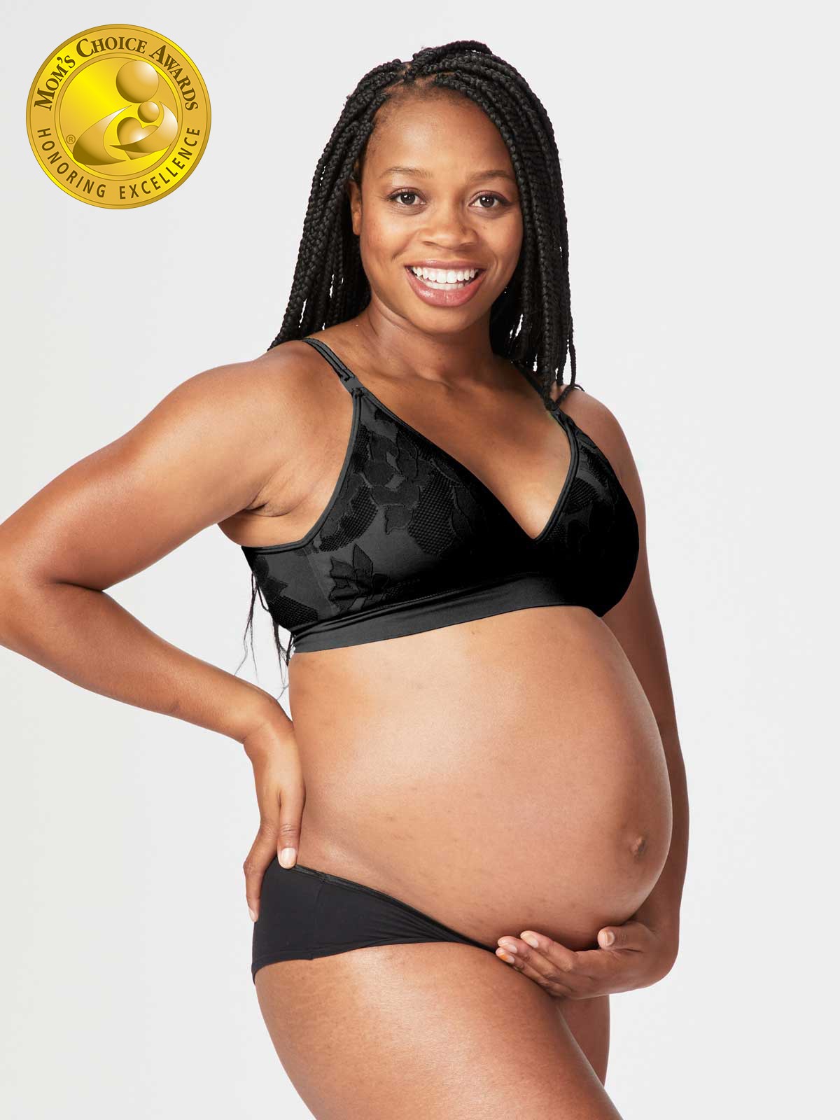 freckles recycled nursing bra - black