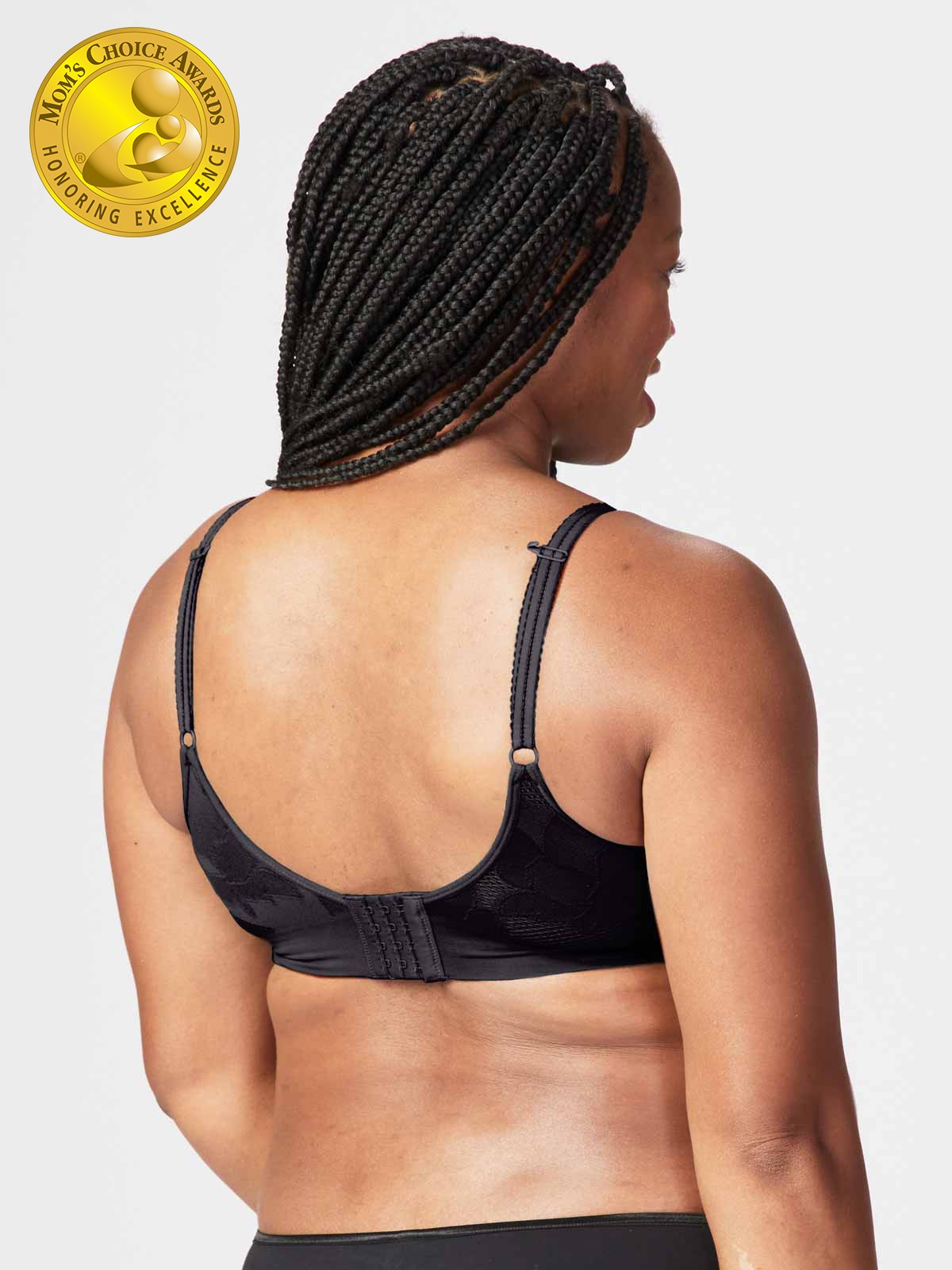 freckles recycled nursing bra - black