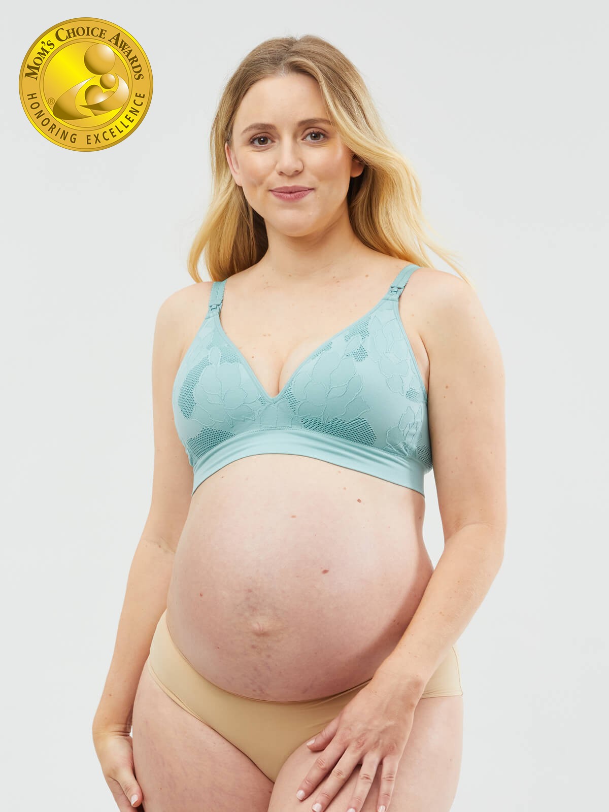 freckles recycled nursing bra - teal