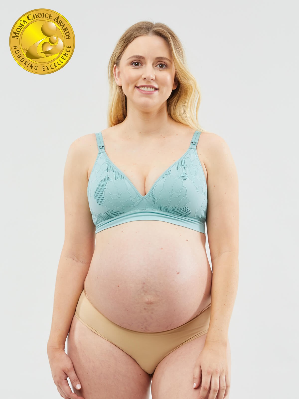 freckles recycled nursing bra - teal
