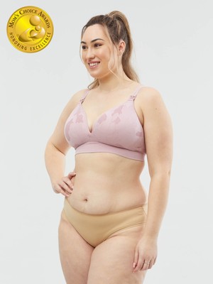 freckles recycled nursing bra - mauve
